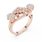 Gold Ring DDLR-753, Rose Gold, view 2