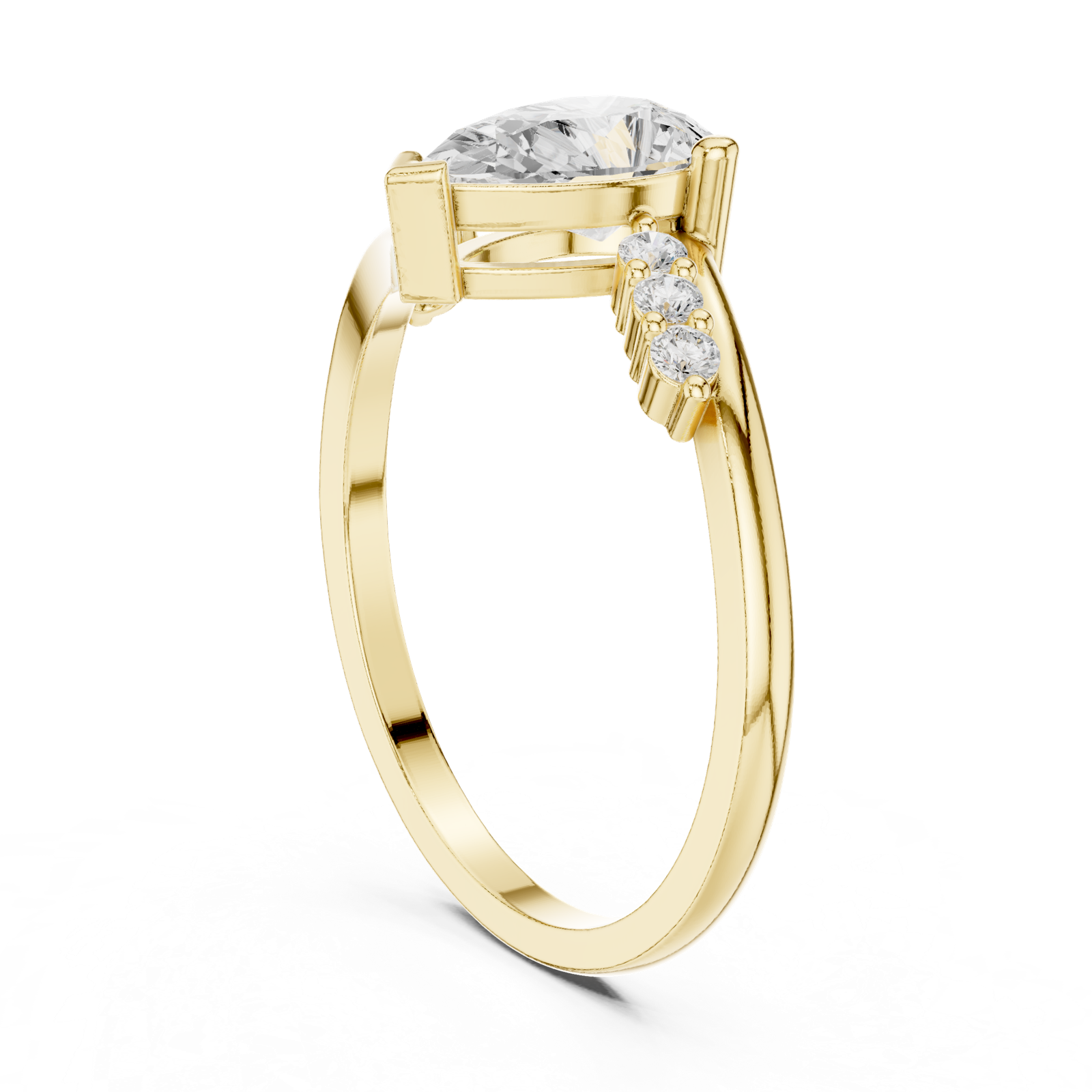Gold Ring HLR-255, Yellow Gold