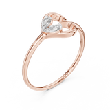 Gold Ring 12-10039@L, Rose Gold, view 2