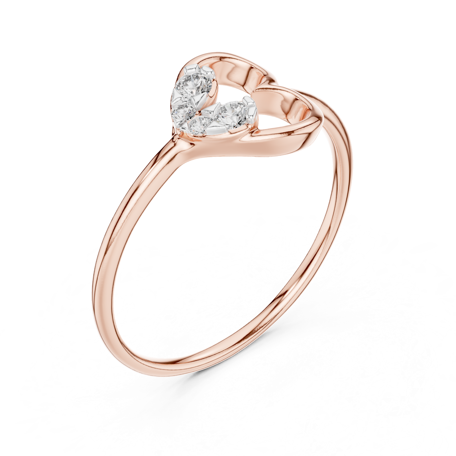 Gold Ring 12-10039@L, Rose Gold, view 2