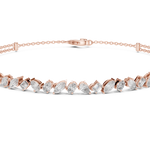 Gold Bracelet GLBR-0020, Rose Gold, view 4