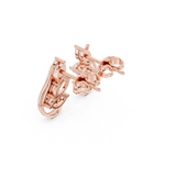 Gold Earrings Avber-97, Rose Gold, view 2