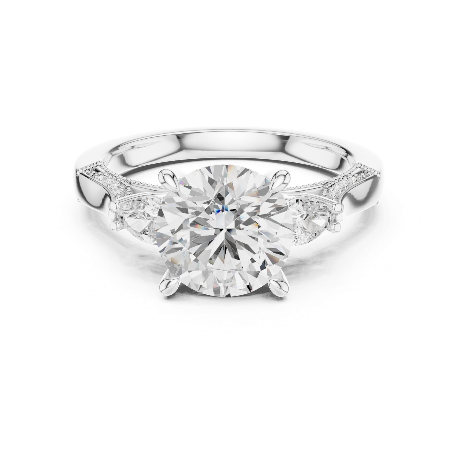 Gold Ring DDLR-1045, White Gold