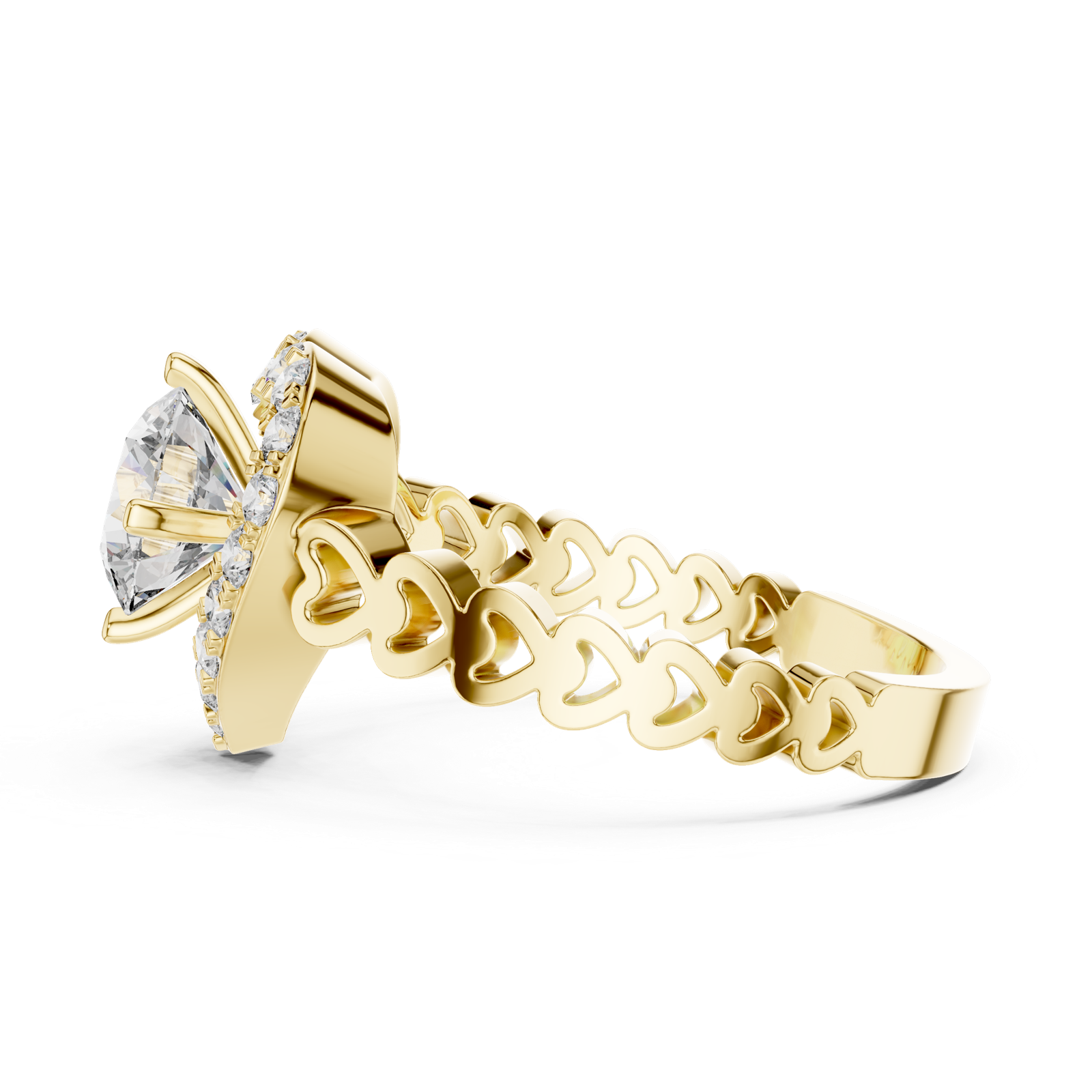 Gold Ring LR-0095, Yellow Gold, view 3