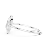 Gold Ring DR-6233, White Gold, view 3