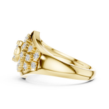 Gold Ring DDLR-768, Yellow Gold, view 3