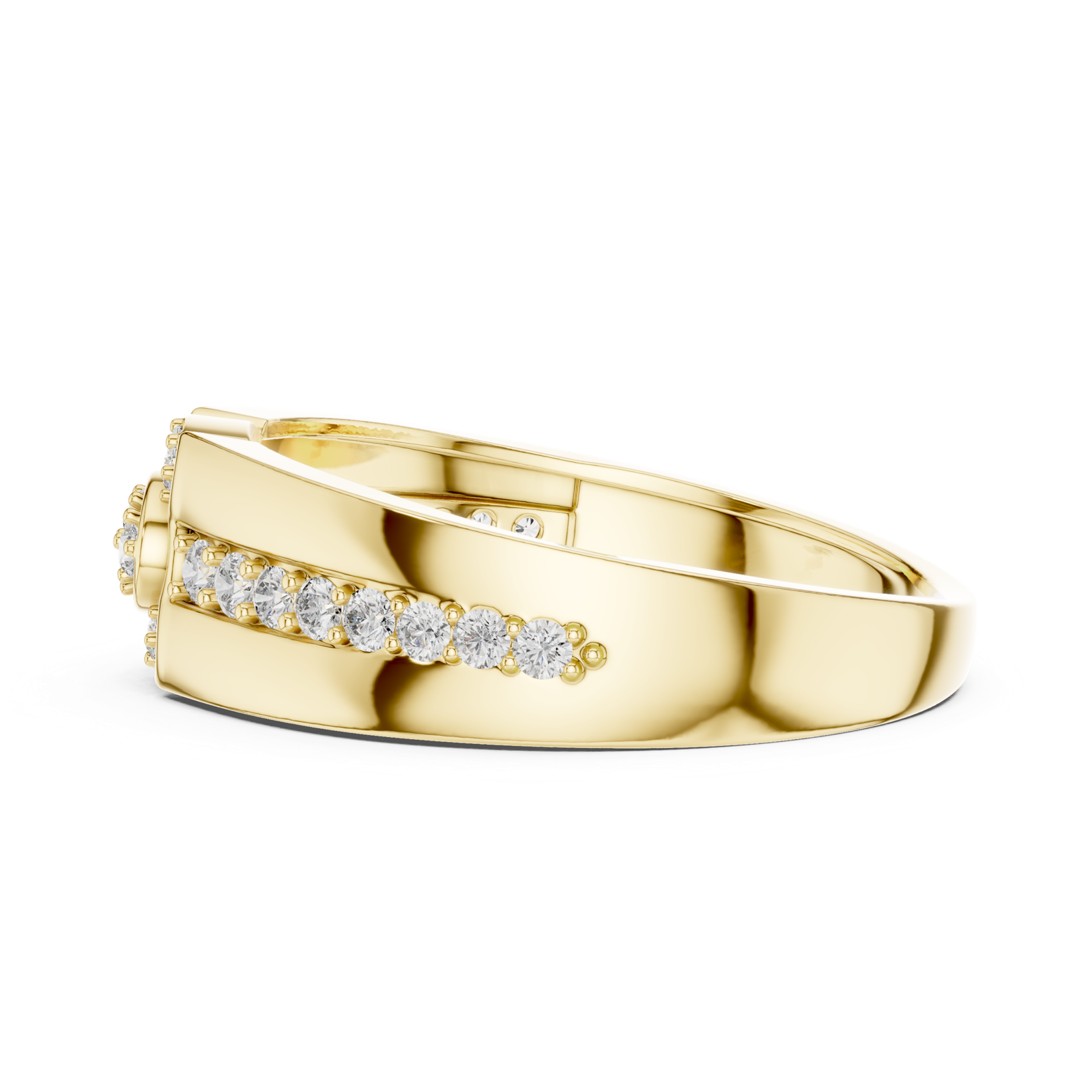 Gold Ring LR-01 (41), Yellow Gold, view 3
