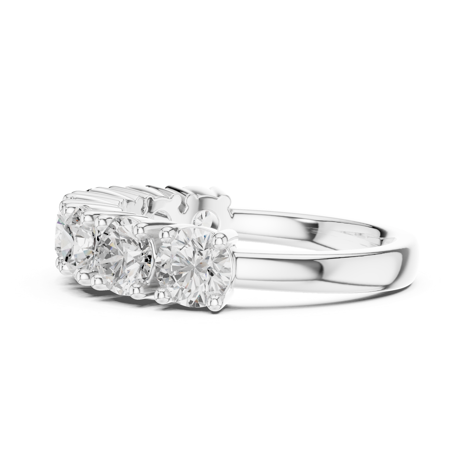 Gold Ring DDLR-619, White Gold, view 3