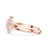 Gold Ring LR-01 (77), Rose Gold, view 3