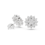 Gold Earrings AER-102, White Gold