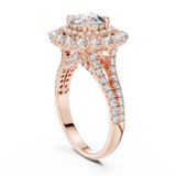 Gold Ring DDLR-011, Rose Gold, view 1