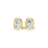 Gold Jewelry DDER-001, Oval center stone, Yellow Gold, view 4