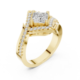 Gold Ring DDLR-321, Yellow Gold, view 2
