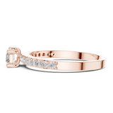 Gold Ring ALR-80, Rose Gold, view 3
