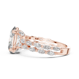 Gold Ring DDLR-064, Rose Gold, view 3