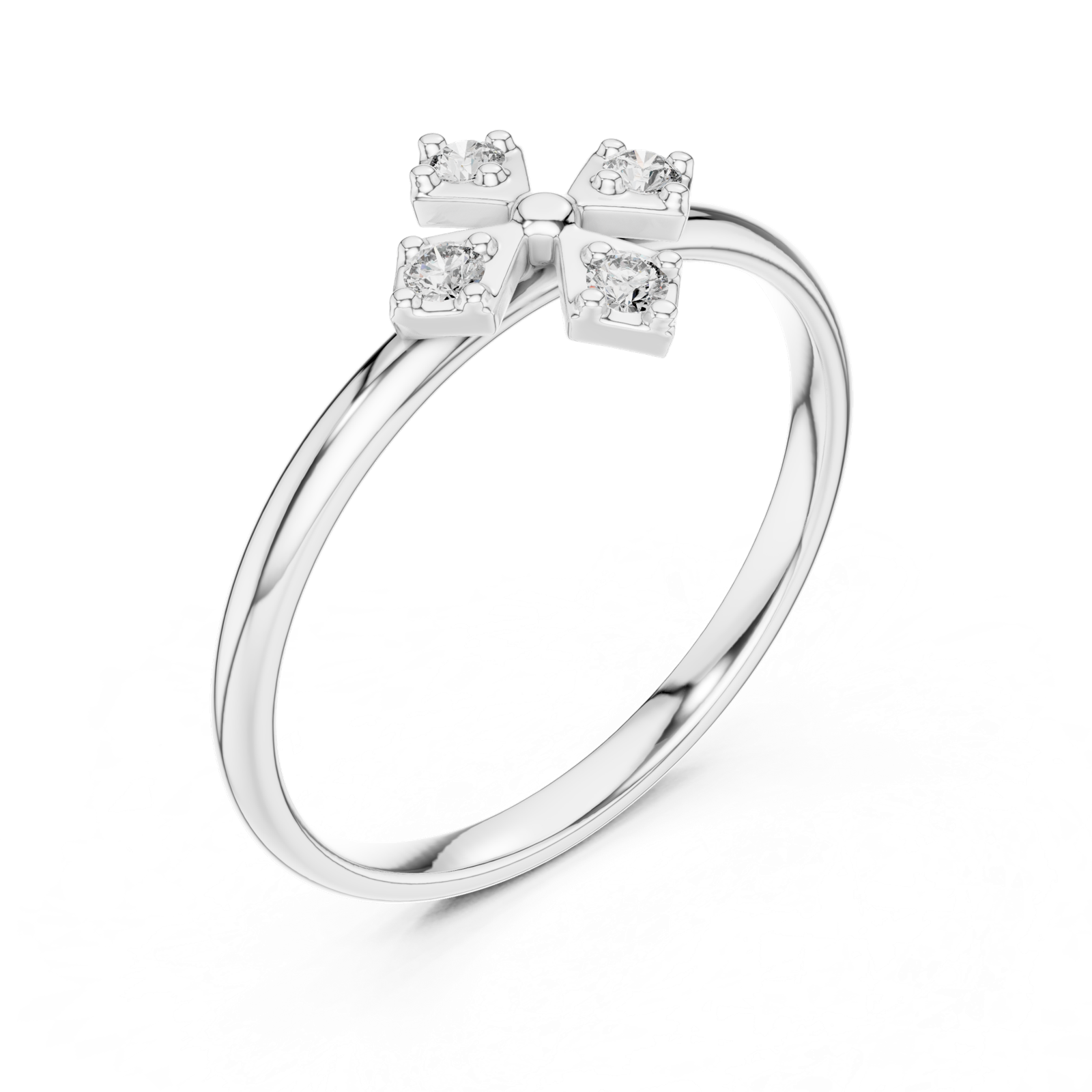 Gold Ring 1 (260), White Gold, view 2