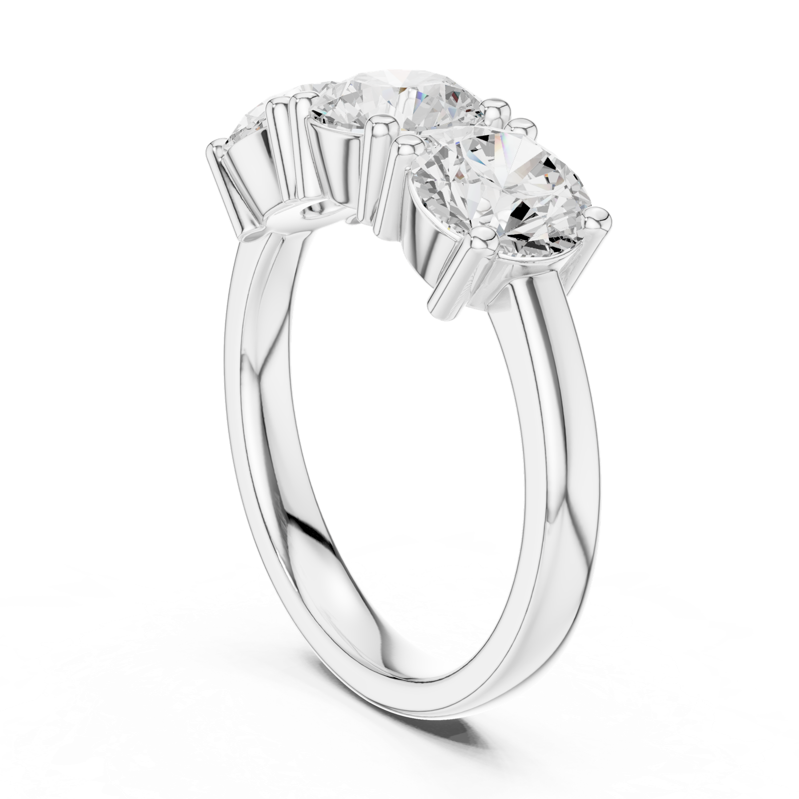 Gold Ring DDLR-613, White Gold, view 1