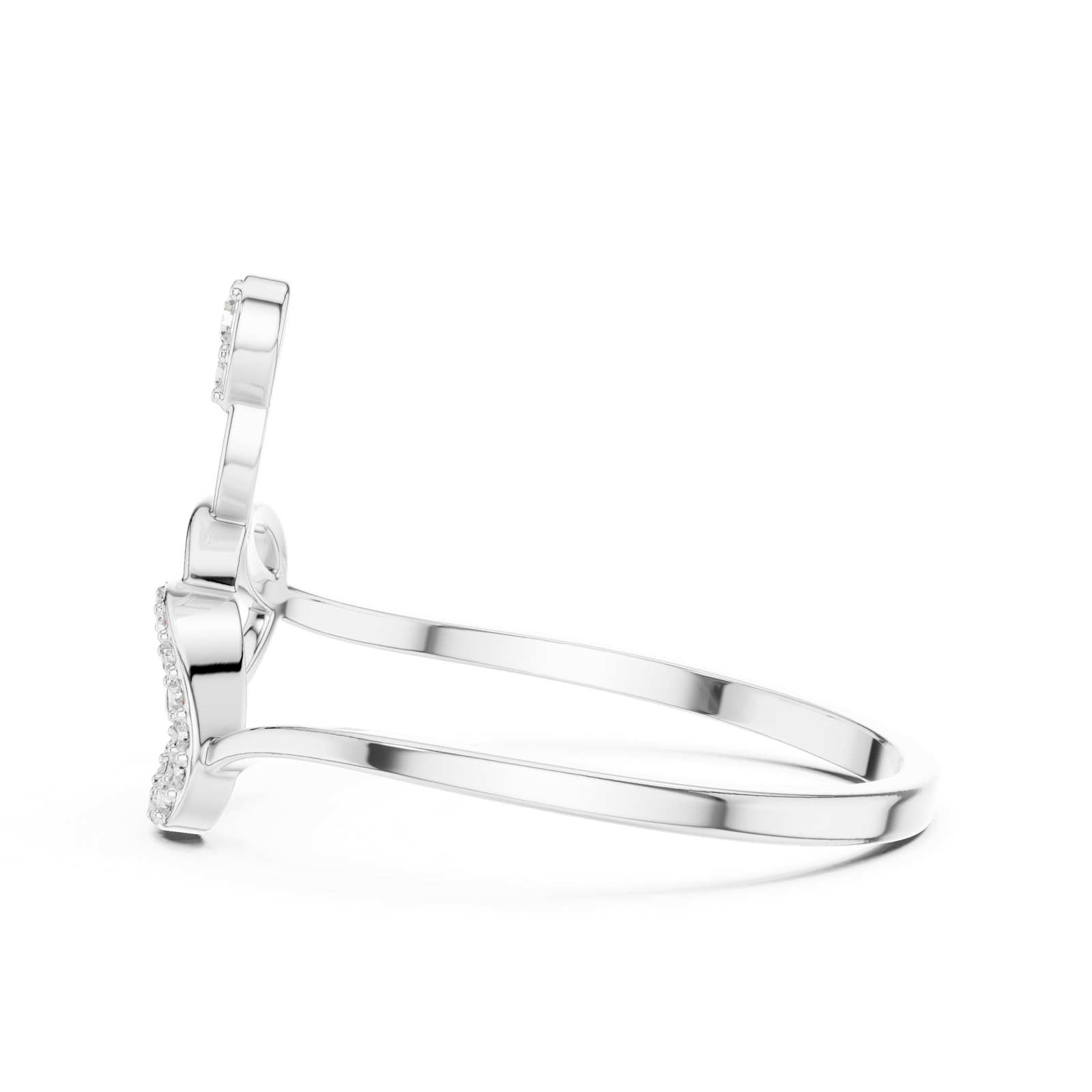 Gold Ring 1 (114), White Gold, view 3