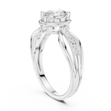 Gold Ring DDLR-523, White Gold, view 1