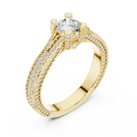 Gold Ring LR-0334, Yellow Gold, view 2