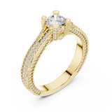 Gold Ring LR-0334, Yellow Gold, view 2