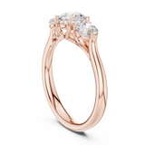 Gold Ring DDLR-667, Rose Gold, view 1