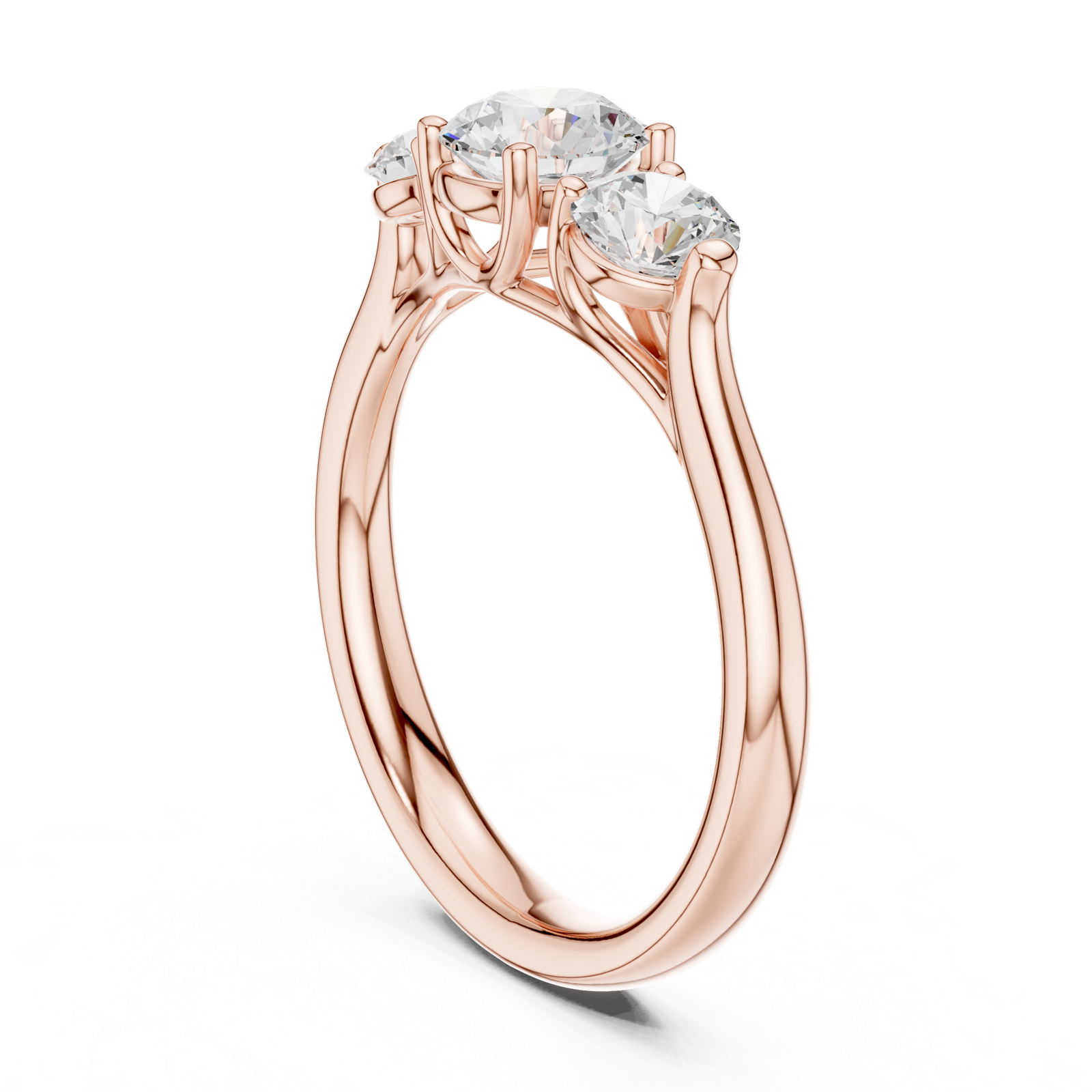 Gold Ring DDLR-667, Rose Gold, view 1