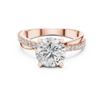 Gold Ring L03-425, Rose Gold, view 4