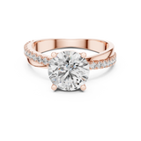 Gold Ring L03-425, Rose Gold, view 4
