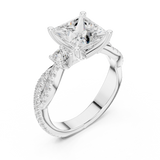 Gold Ring DDLR-1038, White Gold, view 2