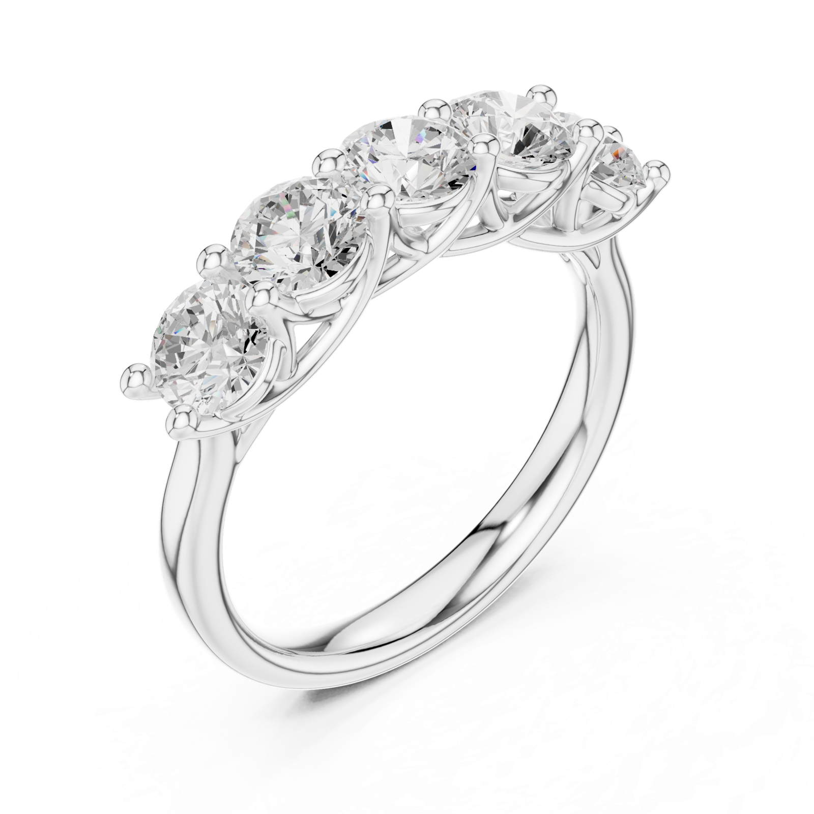 Gold Ring DDLR-719, White Gold, view 2