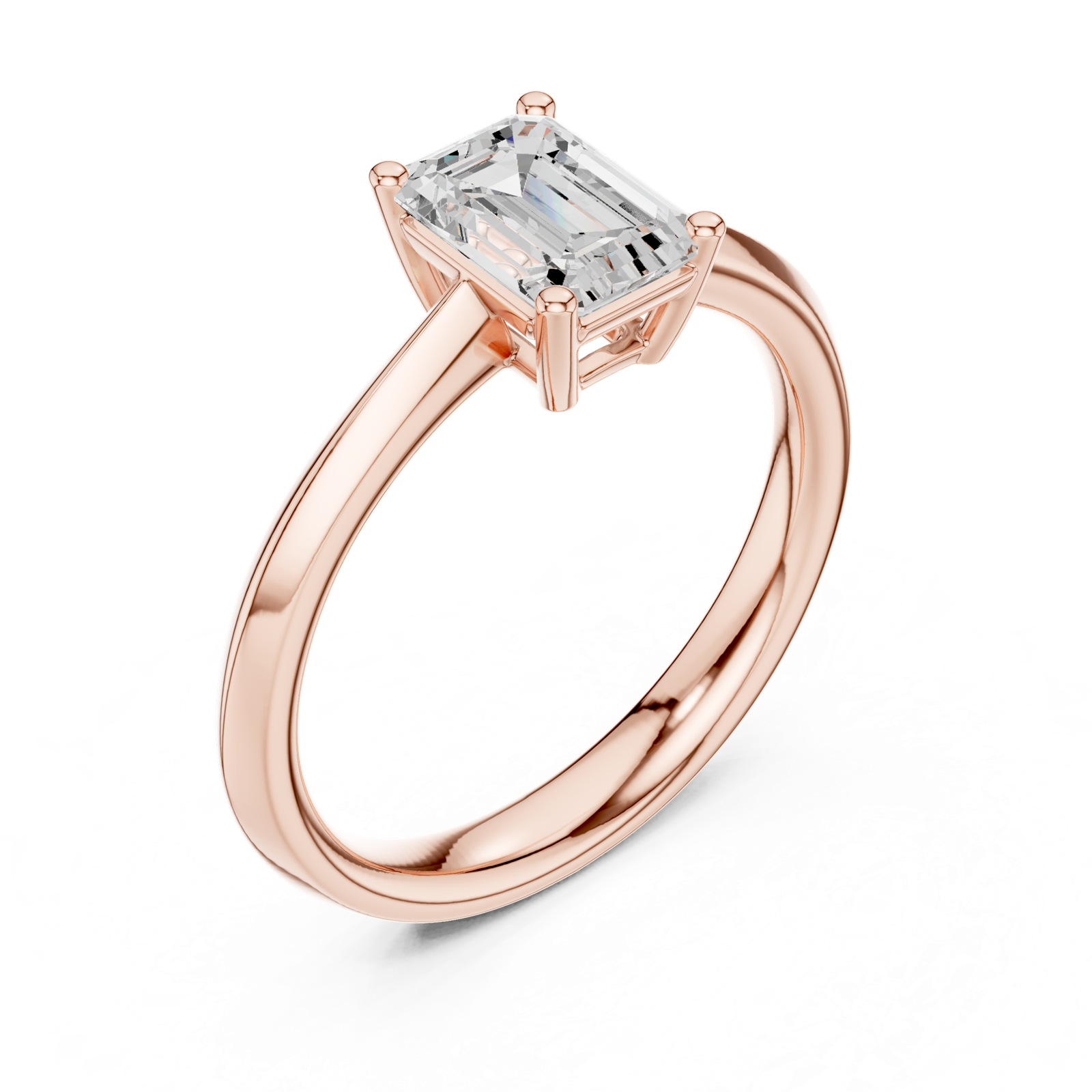 Gold Ring DDLR-537, Rose Gold, view 2