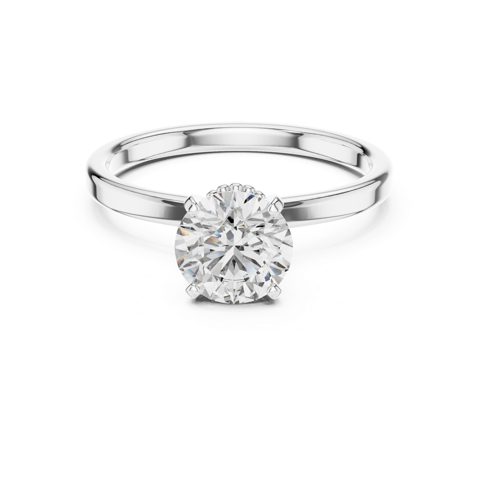 Gold Ring LR-0015, White Gold