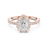 Gold Ring DDLR-445, Rose Gold, view 4
