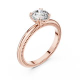 Gold Ring LR-0016, Rose Gold, view 2