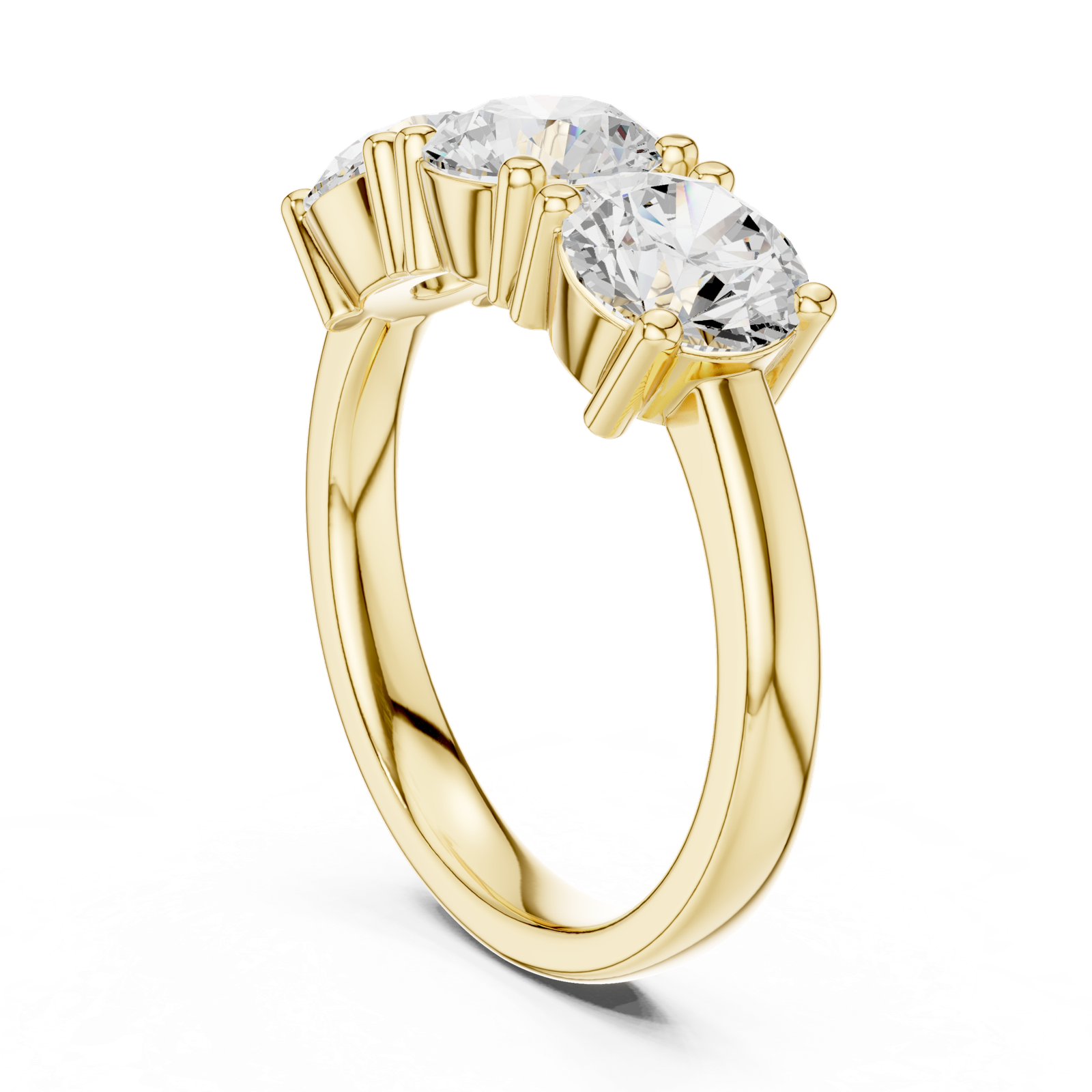 Gold Ring DDLR-613, Yellow Gold, view 1