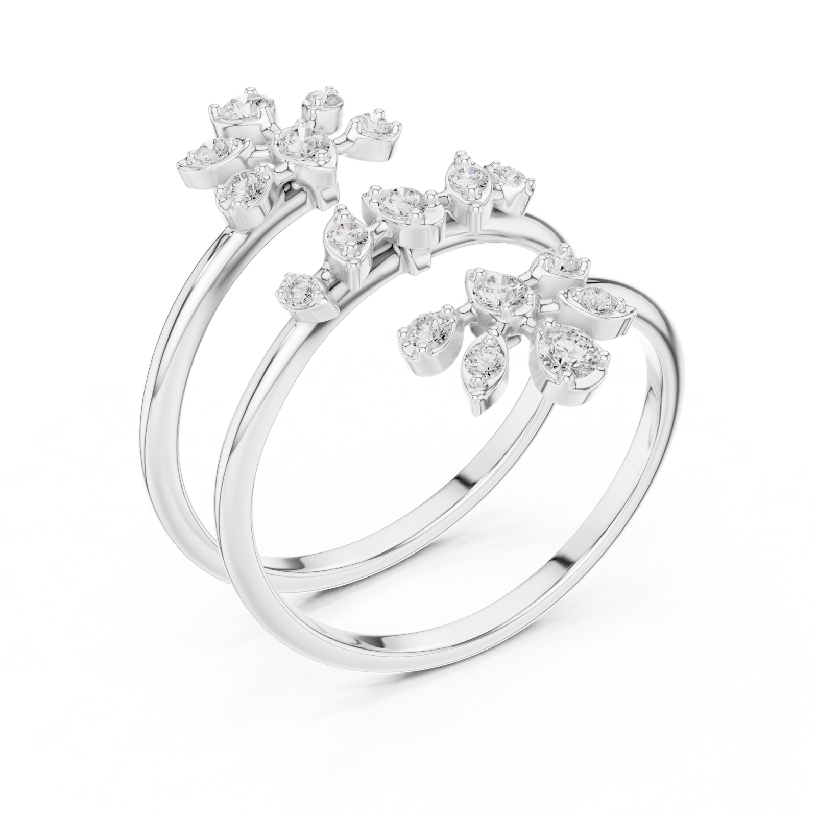 Gold Ring SBWR(60), White Gold, view 2