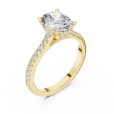 Gold Ring DDLR-169, Yellow Gold, view 2