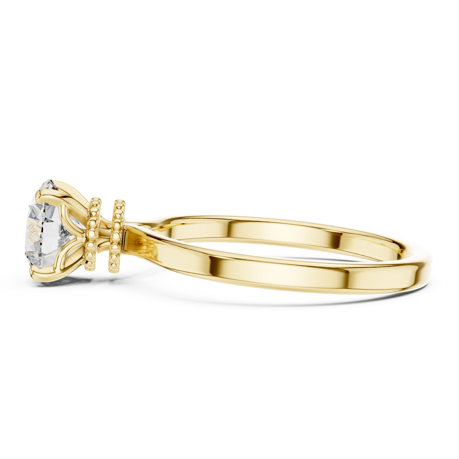 Gold Ring LR-0015, Yellow Gold, view 3