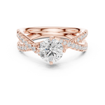 Gold Ring DDLR-666, Rose Gold, view 4
