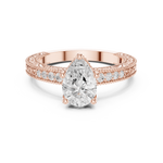 Gold Ring DDLR-979, Rose Gold, view 4
