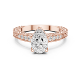 Gold Ring DDLR-979, Rose Gold, view 4