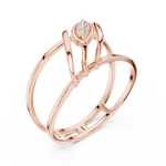 Gold Ring 1 (174), Rose Gold, view 2