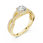 Gold Ring LR-0232, Yellow Gold, view 2