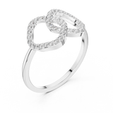 Gold Ring DR-6314, White Gold, view 2