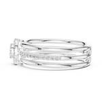 Gold Ring 12-10060@L, White Gold, view 3