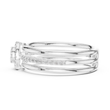 Gold Ring 12-10060@L, White Gold, view 3