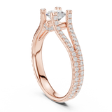 Gold Ring LR-0295, Rose Gold, view 1