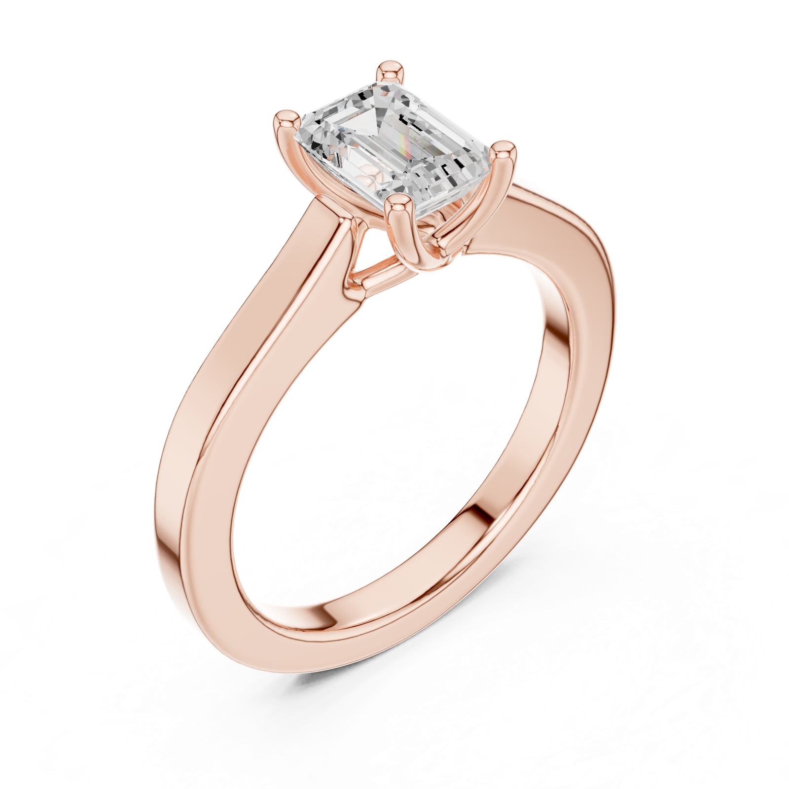 Gold Ring DDLR-1070, Rose Gold, view 2