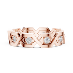 Gold Ring L22-R6, Rose Gold, view 3